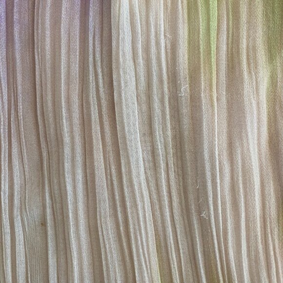 Steve Madden Nolita Halter Maxi Dress Sz L Tie Dye Watercolor Sheer Resortwear - Picture 16 of 16